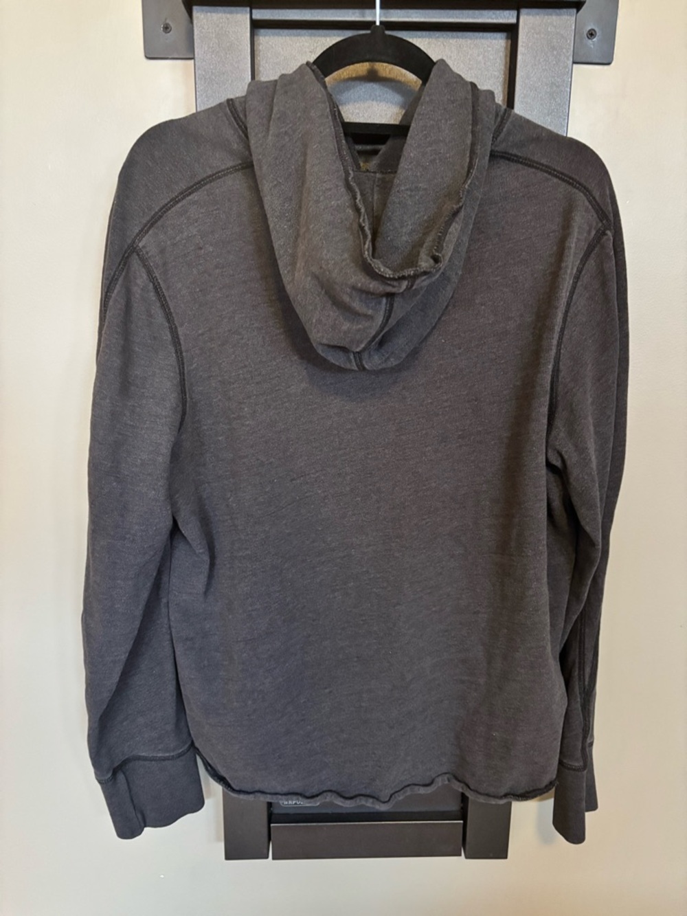 GAP Hoodie Women’s Large Black Pullover Lightweight Cotton Blend​ - Picture 3 of 6